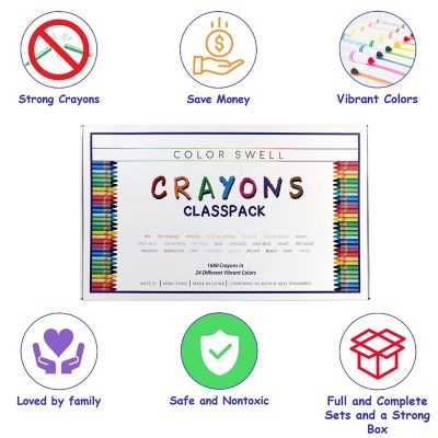 Color Swell Crayons Classpack Image 1