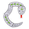 Color Your Own Adam & Eve Jointed Snake Craft Kit - Makes 12 Image 1