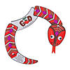 Color Your Own Adam & Eve Jointed Snake Craft Kit - Makes 12 Image 1