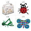 Color Your Own Bug Hotel with Bugs Craft Kit for 12 - Makes 48 Image 1