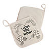 Color Your Own Canvas Mom Pot Holders - 12 Pc. Image 1