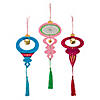 Color Your Own Christmas Ornament with Tassel Craft Kit - Makes 3 Image 1