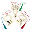 Color Your Own Christmas Ornament with Tassel Craft Kit - Makes 3 Image 1