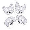 Color Your Own Dog Masks - 12 Pc. Image 1