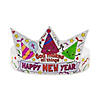 Color Your Own Faith Happy New Year Crowns - 12 Pc. Image 1
