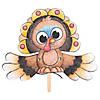 Color Your Own Flapping Turkey Craft Kit - Makes 12 Image 1
