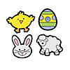 Color Your Own! Fuzzy Easter Magnets - 12 Pc. Image 1