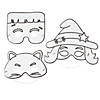 Color Your Own Halloween Masks - 12 Pc. Image 1