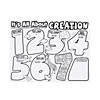 Color Your Own It&#8217;s All About Creation Posters - 30 Pc. Image 1