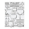 Color Your Own It&#8217;s All About Hanukkah Posters - 12 Pc. Image 1