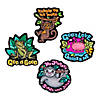 Color Your Own Jungle VBS Fuzzy Magnets - 12 Pc. Image 1