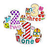 Color Your Own Number Crowns - 12 Pc. Image 1