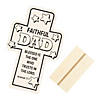 Color Your Own Religious Father's Day Cross Stand-Ups - 12 Pc. Image 1