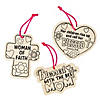 Color Your Own Religious Mother&#8217;s Day Ornaments - 12 Pc. Image 1
