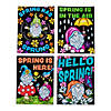 Color Your Own Spring Gnome Fuzzy Posters - 12 Pc. Image 1