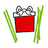 Color Your Own Weaving Christmas Present Craft Kit - Makes 12 Image 1