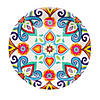 Colorful Fiesta Paper Dinner Plates - 8 Ct. Image 1