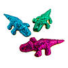 Colorful Metallic Scales Stuffed Alligators - 12 Pc. Image 1