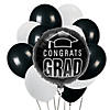 Congrats Graduation Black Balloon Bouquet - 40 Pc. Image 1