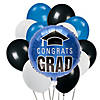 Congrats Graduation Blue Balloon Bouquet - 40 Pc. Image 1