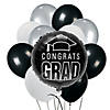 Congrats Graduation Silver Balloon Bouquet - 52 Pc. Image 1