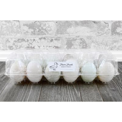 Cornucopia Duck Egg Cartons (8-Pack); Plastic Jumbo Egg Containers for Duck and Turkey Egg Storage Image 3