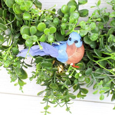 Cornucopia Imitation Bluebirds (6-Pack); Little Blue Birds for Crafts, Christmas Trees and Seasonal Displays and Wreaths Image 3