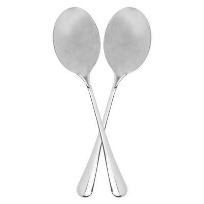Cornucopia Stainless Steel X-Large Serving Spoons (2-Pack), Serving Utensil, Buffet & Banquet Style Serving Spoons-(2 Spoons) Image 2