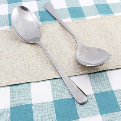 Cornucopia Stainless Steel X-Large Serving Spoons (2-Pack), Serving Utensil, Buffet & Banquet Style Serving Spoons-(2 Spoons) Image 3