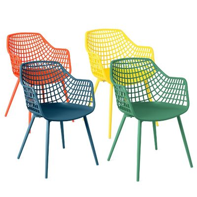 Costway 4 PCS Kids Chair Set Child-Size Chairs with Metal Legs Toddler Furniture Colorful Image 1