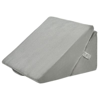 Costway Bed Wedge Pillow Adjustable Memory Foam Reading Sleep Back Support Grey Image 3