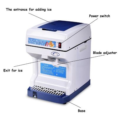 Costway Electric Ice Shaver Machine Tabletop Shaved Ice Crusher Ice Snow Cone Maker Image 2