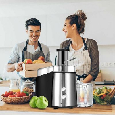 Costway Electric Juicer Wide Mouth Fruit & Vegetable Centrifugal Juice Extractor 2 Speed Image 2
