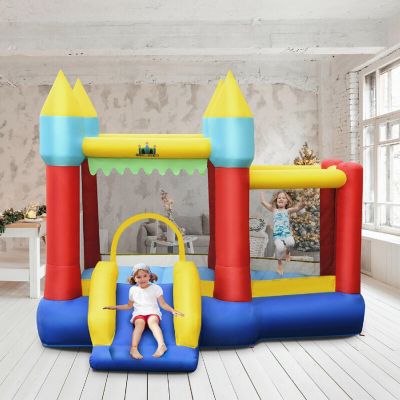 Costway Inflatable Bounce House Slide Jumping Castle w/ Tunnels Ball Pit & 480W Blower Image 3