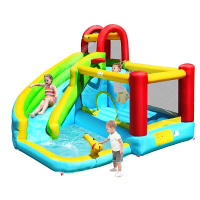 Costway Inflatable Kids Water Slide Jumper Bounce House Splash Water Pool Without Blower Image 1