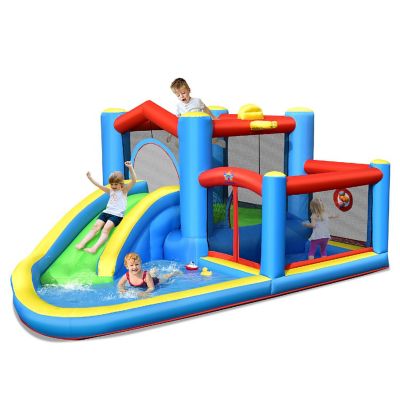 Costway Inflatable Kids Water Slide Outdoor Indoor Slide Bounce Castle (without Blower) Image 1