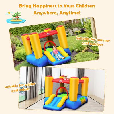 Costway Inflatable Mighty Bounce House Castle Jumper Moonwalk Bouncer Without Blower Image 3