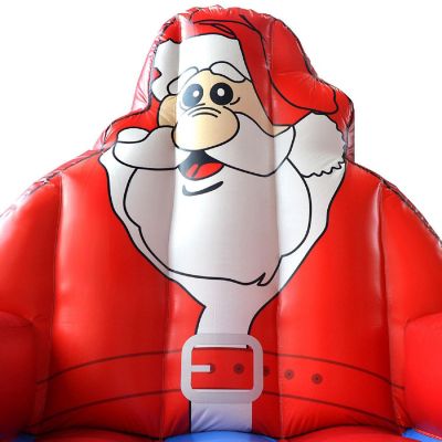 Costway Inflatable Santa Claus Water Park Castle Jumper Christmas Bounce House Without Blower Image 3