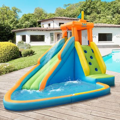 Costway  Kids Bounce House Castle Splash Water Pool Without Blower Image 1