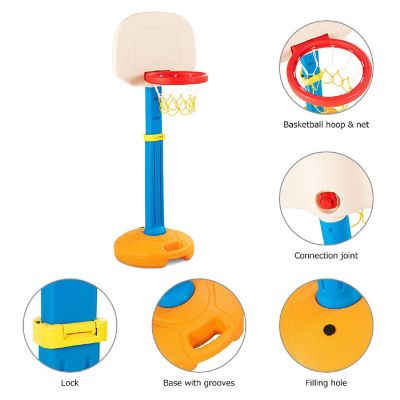 Costway Kids Children Basketball Hoop Stand Adjustable Height Indoor Outdoor Sports Toy Image 3