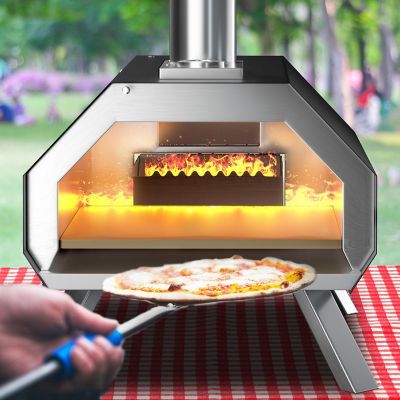 Costway Outdoor Pizza Oven Machine 12'' Pizza  Grill Maker&#160;Portable&#160;with  Foldable legs Image 3