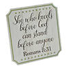 Cottagecore Mother&#8217;s Day Faith Tabletop Sign with Easel Image 1