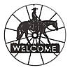 Cowboy Welcome Wheel Sign 23.75X0.75X23.75" Image 1