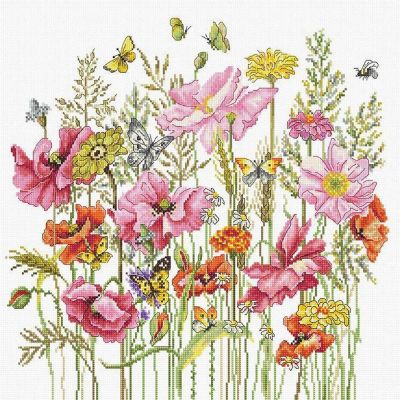 Crafting Spark (Wizardi) - August Bouquet B2387L Counted Cross-Stitch Kit Image 1