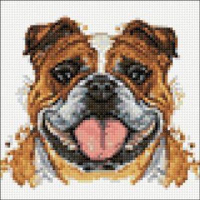 Crafting Spark (Wizardi) - Bulldog Cs2718 7.87x7.87 inches Crafting Spark Diamond Painting Kit Image 1