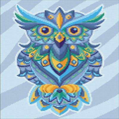 Crafting Spark (Wizardi) - Colorful Owl CS2544 11.8 x 15.7 inches Crafting Spark Diamond Painting Kit Image 1