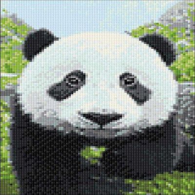 Crafting Spark (Wizardi) - Curious Panda WD074 11.8 x 7.9 inches Wizardi Diamond Painting Kit Image 1