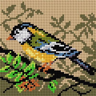 Crafting Spark (Wizardi) - Needlepoint canvas for halfstitch without yarn Titmouse 2050D - Printed Tapestry Canvas Image 1