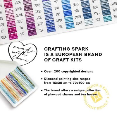 Crafting Spark (Wizardi) - Stylish Mary CS2356 7.9 x 7.9 inches Crafting Spark Diamond Painting Kit Image 3
