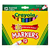 Crayola Broad Line Markers, Assorted, 12 Per Box, 6 Boxes Image 1